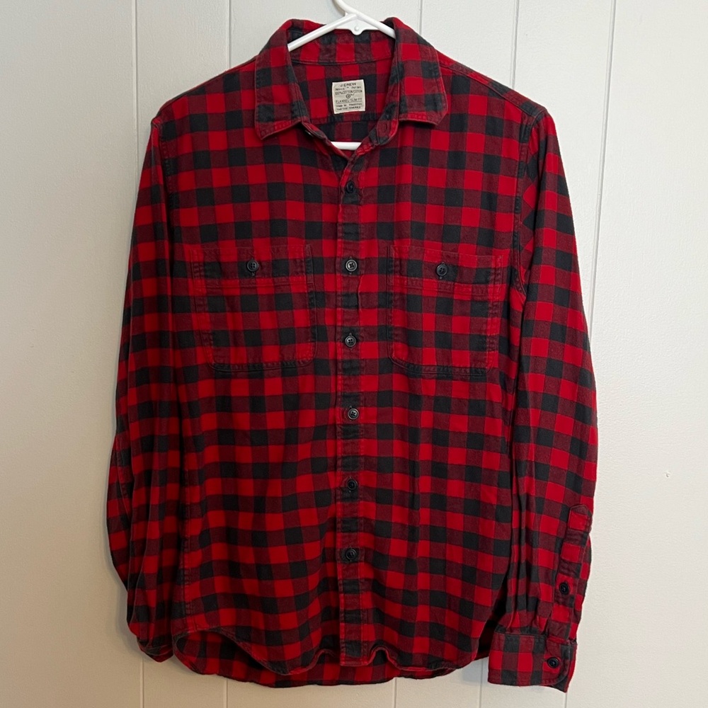J.Crew long sleeve button-down‎ flannel size S